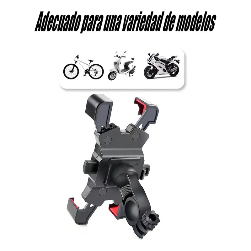 Soporte Para Celular Moto Bicicleta Savefree Fijación Segura Negro