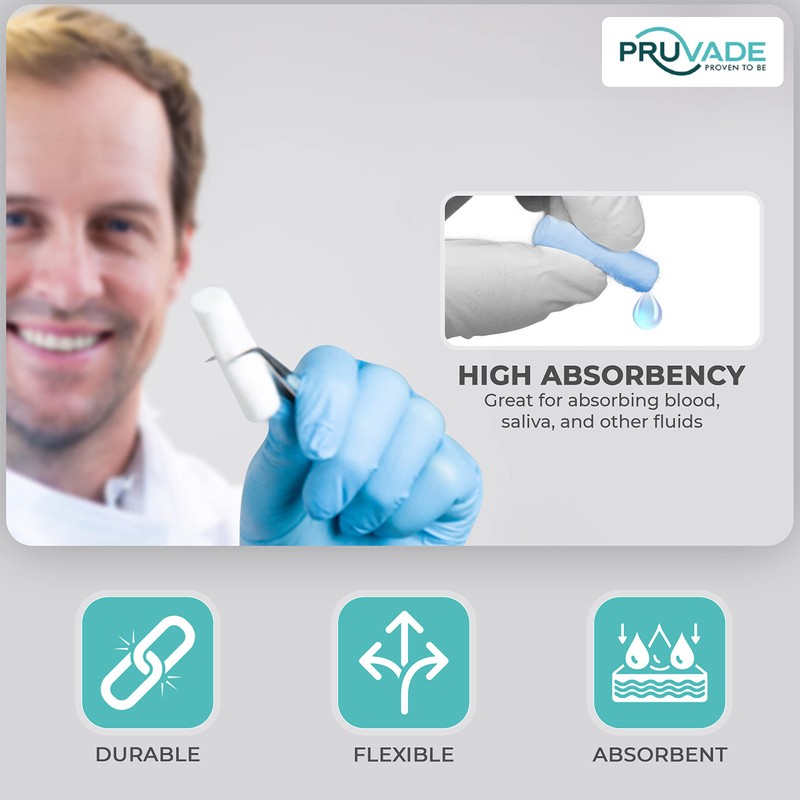 Pruvade Dental Gauze Rolls | 2000 Pack | Cotton Rolls,