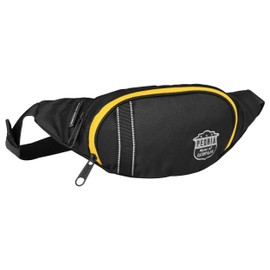 Caterpillar - Peoria Bum Bag 31cm/6L - Main Compartment with Inner Zip Pocket and Key Carabiner Cord - Front Zip Pocket, black