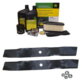 John Deere Original Equipment Model LX186 Maintenance Kit + Mulching Blades, 38" Mower Deck