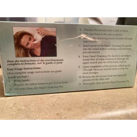 Ancient Secrets White Ceramic Nasal Cleansing Neti Pot  Ancient Secrets Free Breathing Brand New