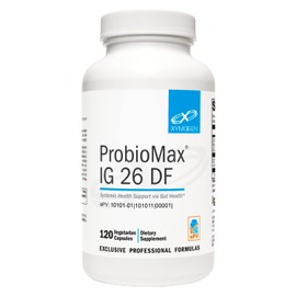 XYMOGEN ProbioMax IG 26 DF - Bacillus coagulans Spore Based Probiotic, Immunoglobulins + IgY Max Hyperimmunized Egg - Promotes Immune Health, Intestinal Health, Cytokine Balance (120 Capsules)