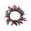 CHRISTMAS BERRY PINE BALL WREATH 35CM