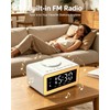 BYH Digital Alarm Clock for Bedroom, 15W Fast Wireless Charging