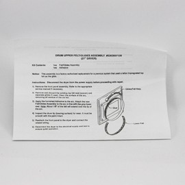 Kenmore Dryer Parts Drum front Felt seal 5303937139