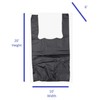 Premium Black Plastic Bags for grocery - 20" x 10"