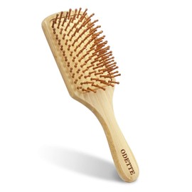 Odette Women's Hair Brush, Popular, Bamboo Comb, Hair Care, Scalp & Shoulder Massage, Anti-Static, Easy to Grip, Ergonomics, Beauty Hair Care, Scalp Care, Suitable for Men and Women (Small)