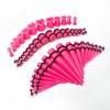 Marsrut Marsrut 48 PCS Acrylic Gauge Kit Tapers Heart Tunnels