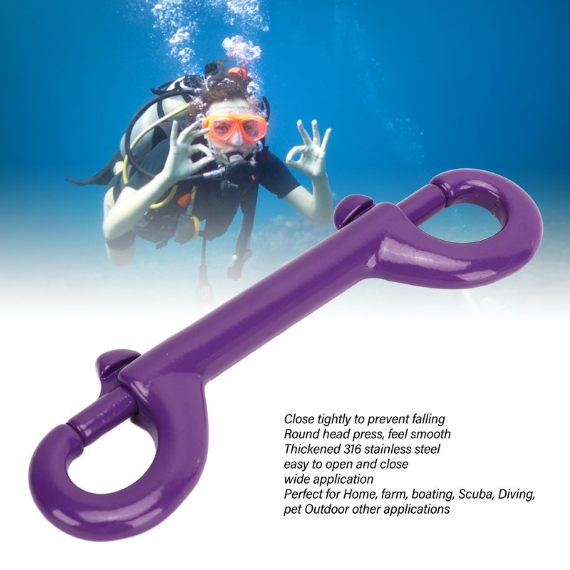 115MM Double Ended Bolt Snap Hooks 316 Stainless Steel Double