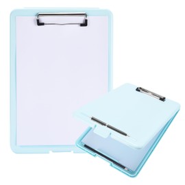Flybold Blue Clipboard with Storage - Smooth, Sturdy and Durable Clipboard - Versatile Storage Clipboard Heavy Duty - Unique Design, Safe and Easy to Use - Spacious Compartment, 13.3x9.4 in