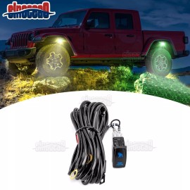 SI Blue ROCK LIGHTS Switch Wire Harness Kit For Toyota 4Runner Tacoma Tundra 2023