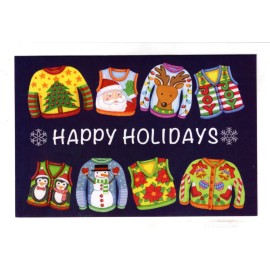 GREETING New COZY UGLY SWEATER Christmas Greeting Card w/ Envelope Art