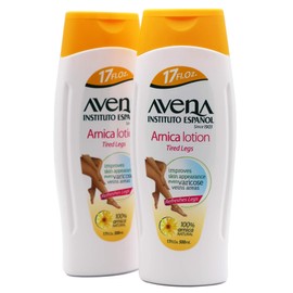 Avena Instituto Espanol Arnica Lotion Tired Legs, Improves Skin Appearance, Even Varicose Veins Areas, Refreshes Legs, 2-Pack of 17 FL Oz each, 2 Bottles