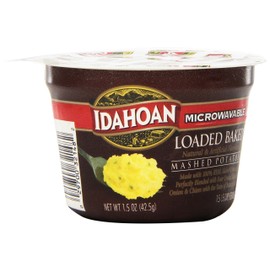 Idahoan Mashed Potatoes, Loaded Baked, 1.5 Ounce (Pack of 12)