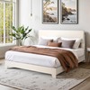 SHA CERLIN Upholstered Full Size Bed Frame with Adjustable Headboard,