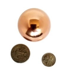Pure Solid Copper Ball Sphere Orb Energy Healing Grounding Mineral Choose Size