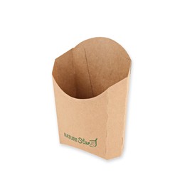 FRANZ MENSCH NatureStar Organic Chip Pours, Kraft Paper/PE, FSC® Mix, Length: 9 cm, Brown, W: 5.5 cm, H: 12.5 cm