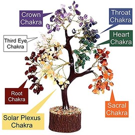 KACHVI KACHVI 7 Chakra Tree of Life with Crystals and Healing Stones, Crystal Tree for Positive Energy, Office Decor, Thoughtful Gifts for Women, Mom Birthday Gift