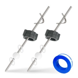 Lavatory Pop Up Center Piece Assembly-Metal Pivot Arm, Compatible with Price Pfister PS469, PSB327 & PS2673, Includes Waterproof Tape for Easy Installation – Durable Sink Stopper Replacement（2 PACK)