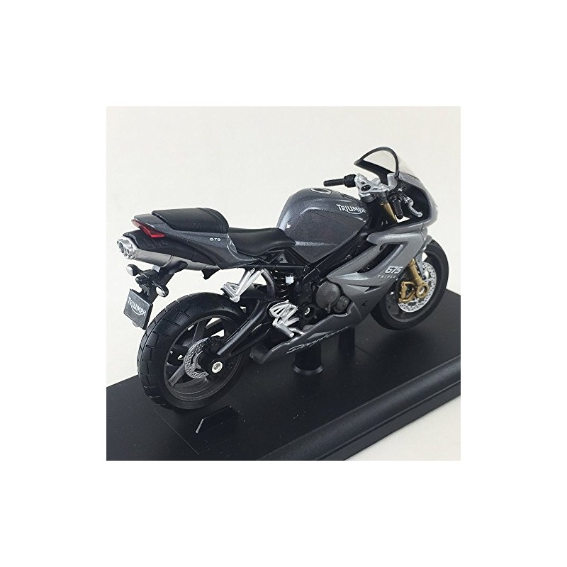 Welly DieCast Modell Motorrad Triumph Daytona 675 grau Motorradmodell 1:18