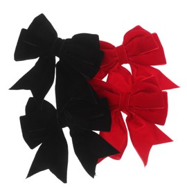 Baluue 4pcs Hair Bows Clips Small Bowknot Barrettes for Chic Ribbon Hair Accessories Versatile for Casual Formal Occasions Elegant Design