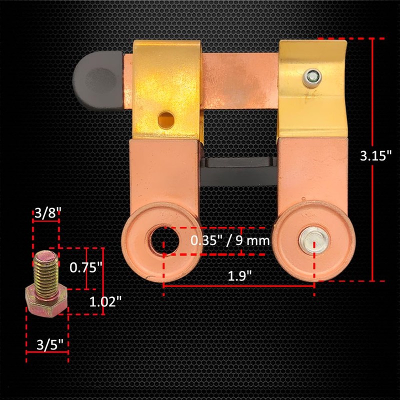 Ampper Side Post Battery Disconnect Switch 12V 24V, Knife Blade