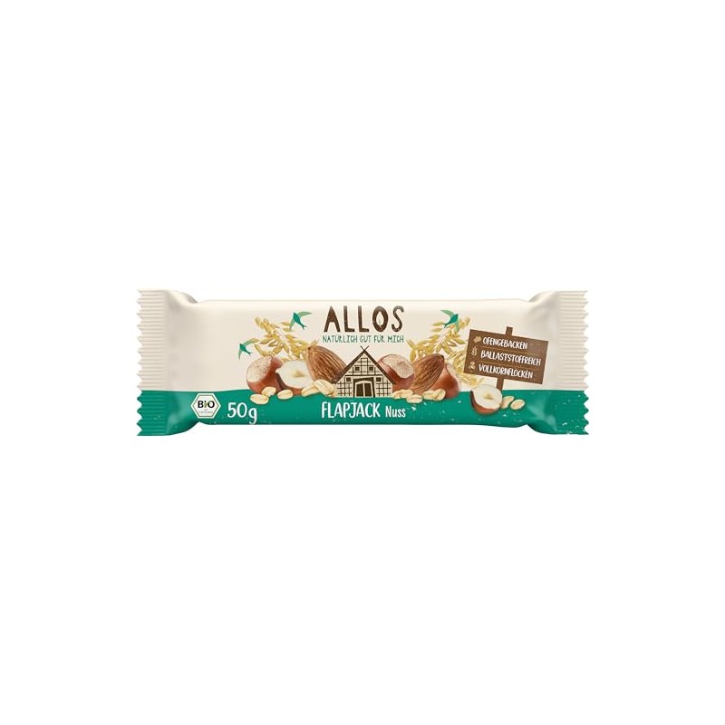 Allos Organic Flapjack Nut (6 x 50 g)