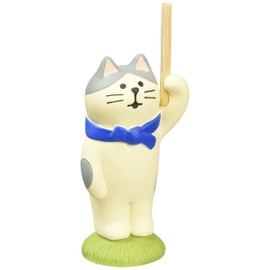 Decole ZCB-61852 Figurine Frefle Cat, 1.3 x 1.0 x 2.4 inches (3.3 x 2.5 x 6 cm), Concombre