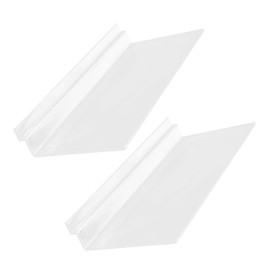 Mobestech 2pcs Clear Floating Shoe Shelves Wall Mount Slatwall Accessories Space Saving Display Racks for Home Store Supermarket with Modern Minimalist Design