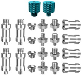 Homeet Pack of 22 Camera Screw Tripod 1/4 to 3/8 Inch Screws Converter Thread Screw Tripod Thread Adapter Screw for Camera, Tripod, Ball Head, Monopod, Quick Release Plate