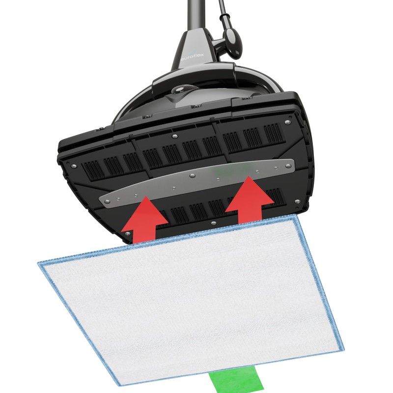 Euroflex Vapour EZ Glide Premium 3-Ply Microfiber Cleaning Pads; Replacement