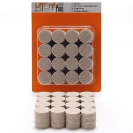 Felt Furniture Pads - 96 Premium Felt Pads Floor Protector Beige - Chair Felts Pads for Furniture Feet Wood Floors - Best Furniture Pads for Hardwood Floors - Protect Your Wood Floors! (Brown)