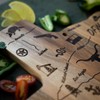 Texas Shaped Cutting Board, Laser Engraved Wood (Acacia)