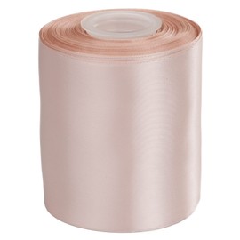 Ribbonitlux 100mm Wide Double Face Satin Ribbon 22 Meters (813-Vanilla）, Set for Bow, Party Decor, Sewing Applications, Wedding and Craft