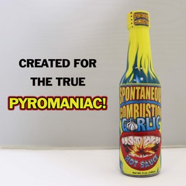 Spontaneous Combustion Garlic Hot Sauce with Habanero - 5 oz – Try if you dare! – Perfect Gourmet Gift for the Hot Sauce Fan