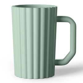 Mintlyfe Baby Bath Rinse Cup, Silicone Body Washing Rinser Cup with Easy Grip Handle, Wash Rinse Cup for Kids (Sage), RBC-4