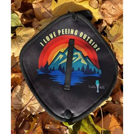 Tinkle Belle Pee Cloth: Pee rag for Outdoors, Reusable Absorbent Wipe, Eco-Friendly Alternative to Toilet Paper, Hygienic Female Urination Solution for Camping, Hiking, Travel (I Love Peeing Outside)