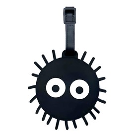 ANINIUCN Luggage Tag Cute Funny Silicone ID Luggage Tags for Suitcases Bag Travel Accessories Perfect for Teens Adults (Dust Bunny)