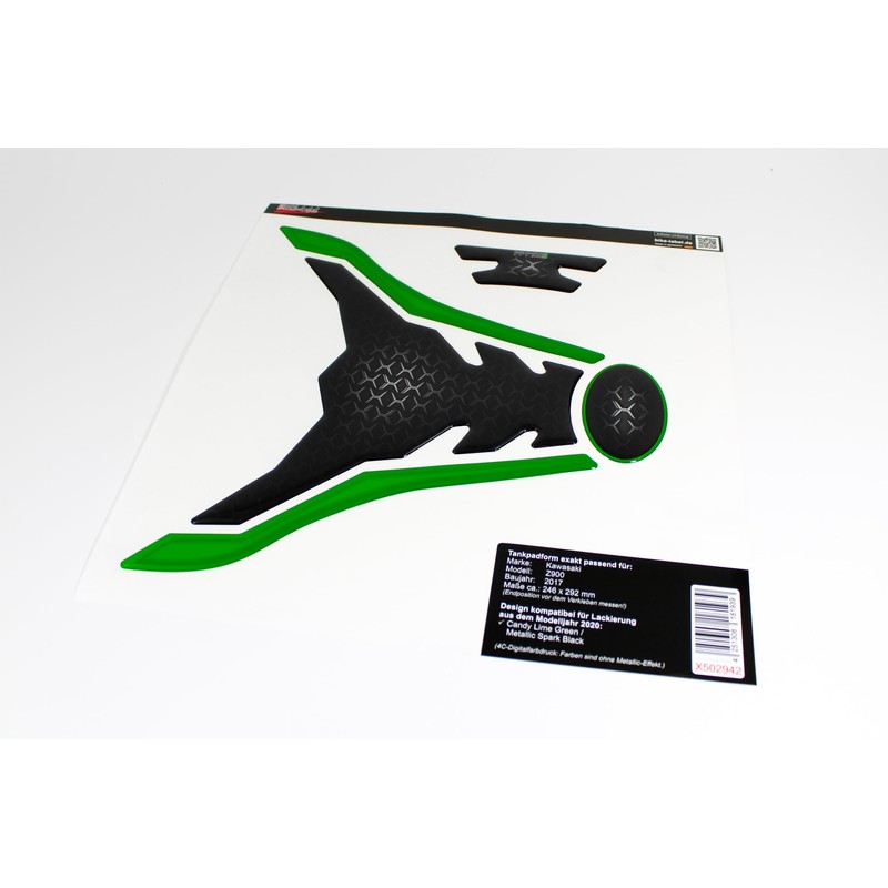 Tankpad Tank Protector Motorcycle Sticker Compatible with Kawasaki Z900 Green
