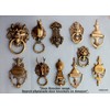 Esplanade StonKraft Brass Lion Sculpted Door Knocker Gate/Door Accessories -