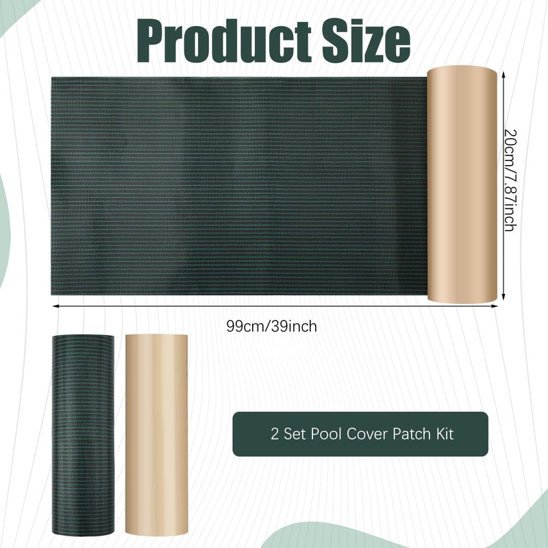 Pushglossy 2 Rolls Pool Patch Repair Kit 8 x 39