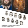 Viking Beard Beads Nordic Dreadlock Beads Alloy for DIY Necklace