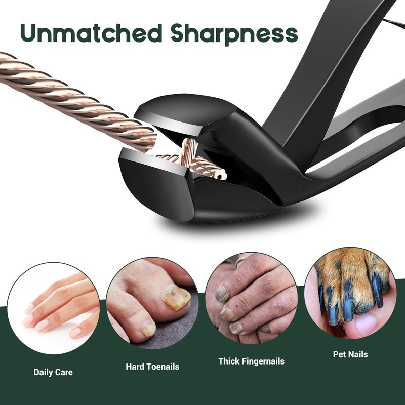 German Nail Clippers for Men, VANWIN Toenail Clippers for Thick