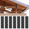 7 Pcs Metal Brackets for Wood, Joining, Perforated Connecting, Mending,