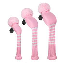 Scott Edward Knit Golf Headcovers Fits Well Driver(460cc) Fairway Wood and Hybrid(UT) for Woods Set of 3 The Perfect Change for Golf Bag