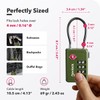 TSA Luggage Locks with Alert Indicator – 4-Digit Travel Padlocks