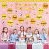 Kosiz 63 Pcs Bee Themed Birthday Bulletin Board Sets Paper