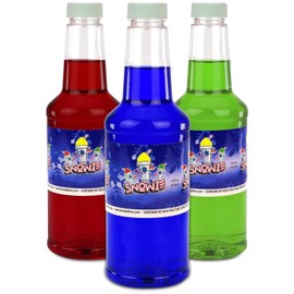 Snowie - Premium Shaved Ice Snow Cone Syrup Ready To Use 3 pack (Sugar Free Pack)