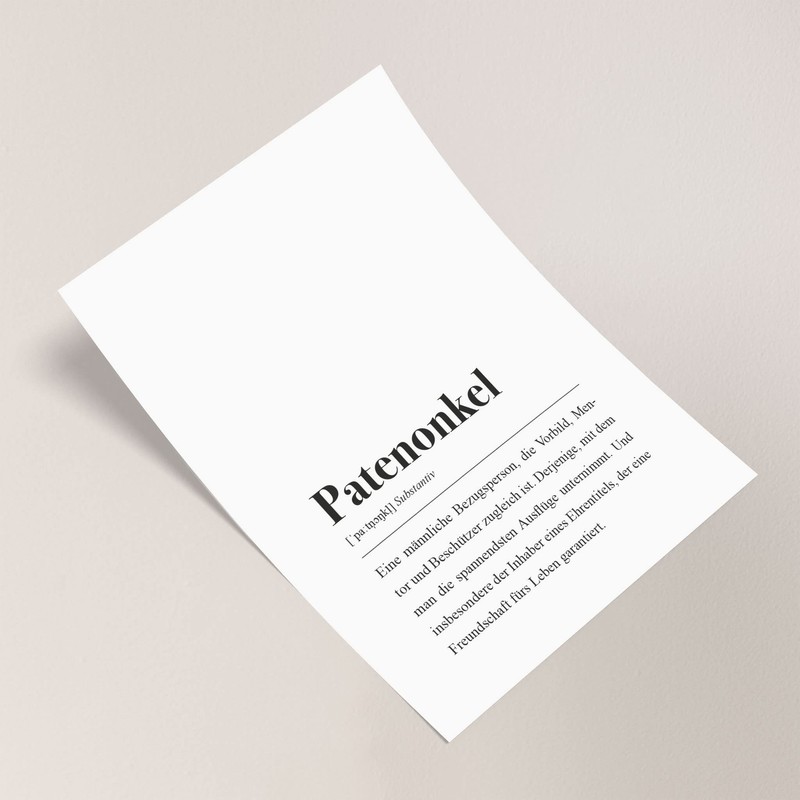 Godfather Poster DIN A4 Godfather Definition