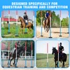 6 Pcs 6ft Pole Bending Poles for Horses,Thickened Heavy Duty